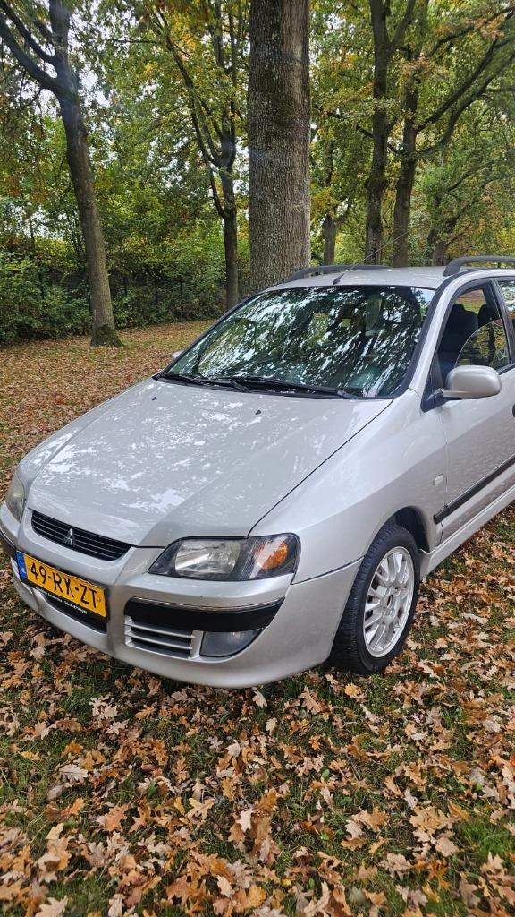 Mitsubishi Space Star 1.6 Avance 2005 Grijs AUTOMAAT, Auto's, Mitsubishi, Bedrijf, Space Star, Airbags, Airconditioning, Elektrische ramen
