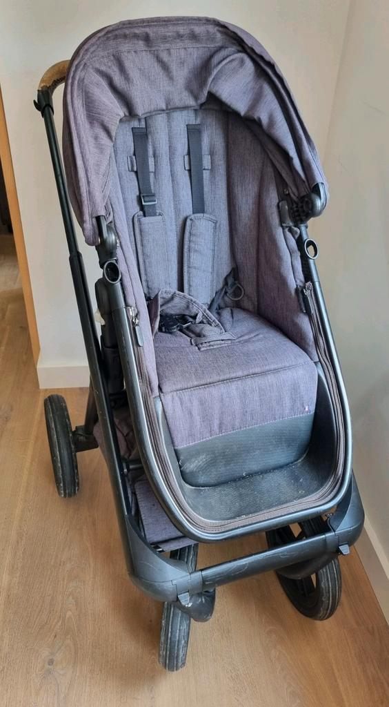 Dubatti one E3 antraciet, Kinderen en Baby's, Kinderwagens en Combinaties, Gebruikt, Combiwagen, Overige merken, Luchtbanden, Met reiswieg