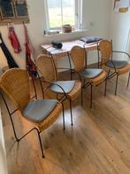 vintage stoeltjes, Ophalen, Gebruikt, Bruin, Metaal