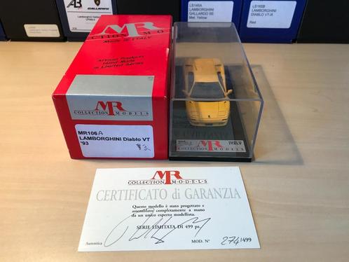 Lamborghini Diablo 6.0 1:43 MR Models 0130, Hobby en Vrije tijd, Modelauto's | 1:43, Zo goed als nieuw, Auto, Overige merken, Ophalen of Verzenden