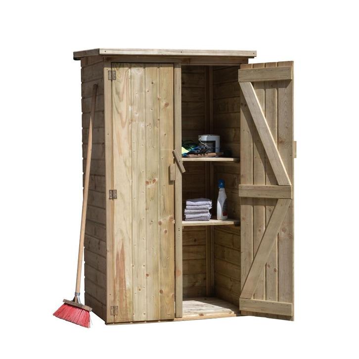 Tuinkast Vaals vuren groen geimpregneerd inclusief dakleer, Tuin en Terras, Bergingen en Tuinkasten, Nieuw, Overige typen, Hout