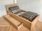 NIEUW! Compleet Massief Eiken Bed van Goossens (model Bibi), Ophalen, 90 cm, Eenpersoons, Nieuw