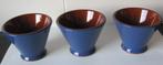 drie Cermer vintage Franse geglazuurde terracotta potjes, Verzenden, Zo goed als nieuw, Overige materialen, Pot, Bus of Blik
