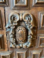 Landelijk Frans eiken kastje eendeurskastje met klep, Ophalen