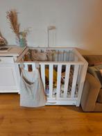 Mooie witte box rechthoek met lade en boxkleed!, Kinderen en Baby's, Boxen, Ophalen of Verzenden, Zo goed als nieuw, Rechthoekig