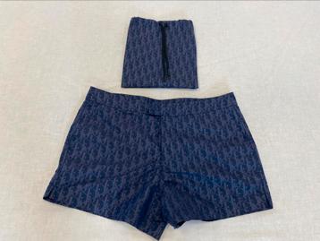 Dior Oblique Swim Shorts Blue Size M beschikbaar voor biedingen