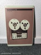 Tandberg TD 20A Bandrecorder Metalen Retro Reclamebord, Ophalen of Verzenden, Onderdeel