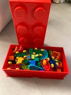 Lego Duplo inclusief rode opbergbak, Duplo, Ophalen of Verzenden, Zo goed als nieuw