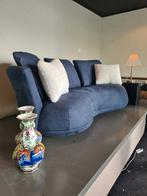 Uitverkoop! Leolux 3-zitsbank donkerblauw met 60% korting, Ophalen of Verzenden, Zo goed als nieuw, 75 tot 100 cm, Vierpersoons of meer