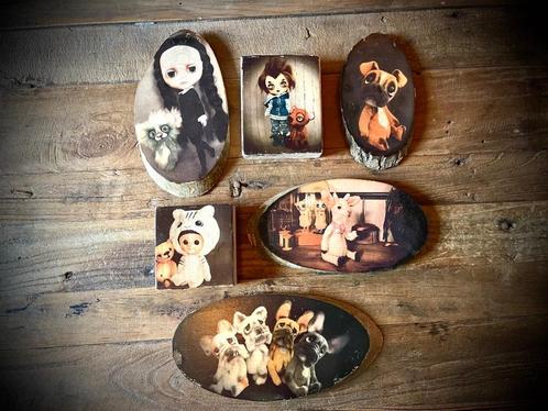 Schijven Schilderij Teddybeer beer hond dier hout foto's top, Huis en Inrichting, Woonaccessoires | Schilderijen, Tekeningen en Foto's