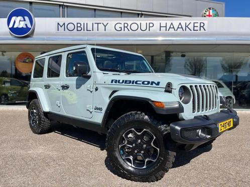 Jeep Wrangler 4xe PHEV 380pk Rubicon I Sky View I Leder, Auto's, Jeep, Bedrijf, Te koop, Wrangler, 4x4, Alarm, Lederen bekleding