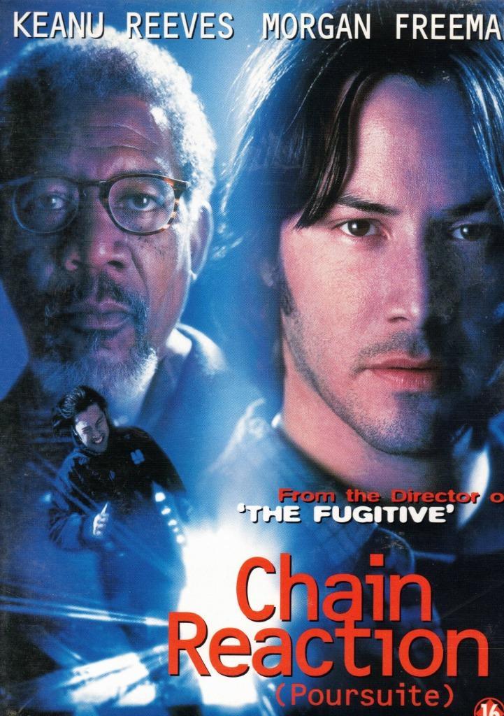 Chain Reaction - Andrew Davis ( Keanu Reeves ), Cd's en Dvd's, Dvd's | Actie, Zo goed als nieuw, Actiethriller, Vanaf 16 jaar
