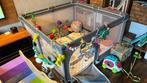 Grondbox, playpen babybox met tapijt en ritssluiting ingang, Kinderen en Baby's, Ophalen, Zo goed als nieuw, Vierkant, Boxkleed