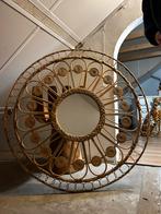 Rotan Spiegel - Vintage Stijl, Huis en Inrichting, Woonaccessoires | Spiegels, Ophalen, Zo goed als nieuw, Rond, 75 tot 100 cm