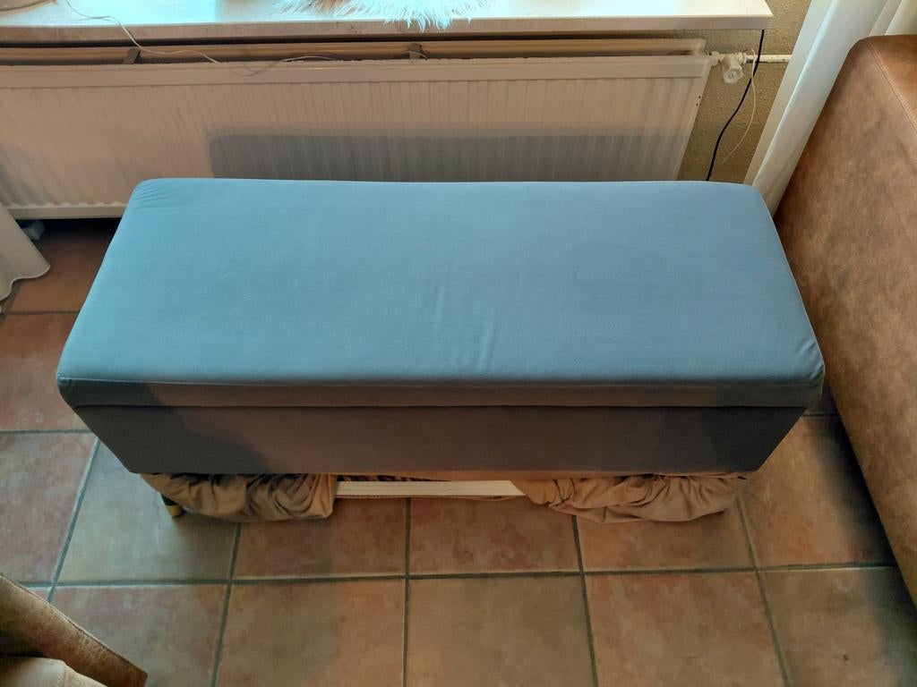 Grijs opbergbankje, speelgoedkist, bedbankje, Huis en Inrichting, Woonaccessoires | Kisten, Ophalen, Minder dan 50 cm, 100 tot 150 cm