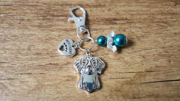 Hanger Basset fauve de Bretagne silver plated engel beschikbaar voor biedingen