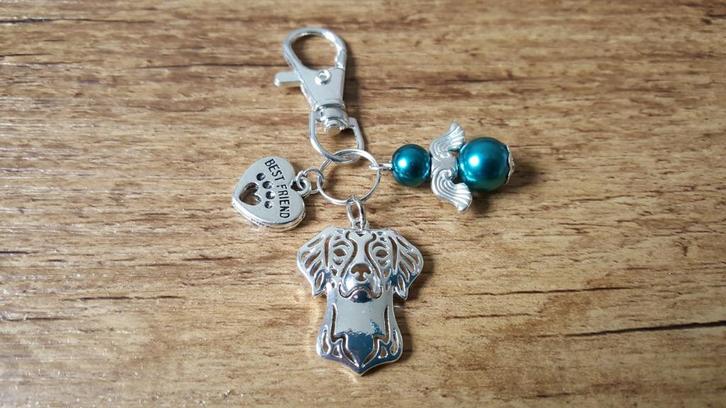 Hanger Basset fauve de Bretagne silver plated engel, Hobby en Vrije tijd, Kralen en Sieraden maken, Nieuw, Hanger, Verzenden