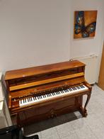 Hanil S2 Walnut piano occasion noten hoogglans, Ophalen, Gebruikt, Bruin, Piano