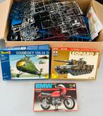 Vintage Modelbouwdozen - Leopart 2 - Gruber Truck - BMW etc, Ophalen, Groter dan 1:32