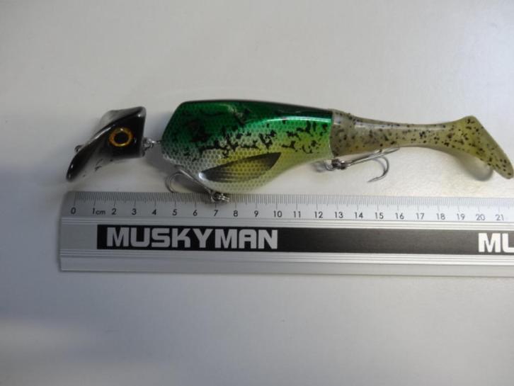 Kunstaas: Headbanger Shad 22 cm Sinking Pluggen, Watersport en Boten, Hengelsport | Roofvissen, Gebruikt, Overige typen, Verzenden