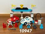 Duplo racewagens 10947 (compleet) 1, Kinderen en Baby's, Speelgoed | Duplo en Lego, Ophalen of Verzenden, Zo goed als nieuw, Complete set