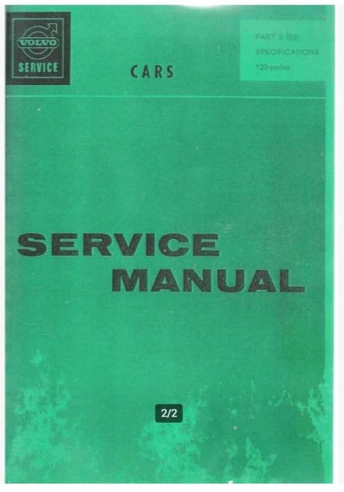 Volvo Service Manual 120-series contents: general lubricatio, Auto diversen, Handleidingen en Instructieboekjes, Ophalen of Verzenden