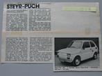 SP 013 Steyr-FIAT 126, knipsel 1975, Boeken, Ophalen of Verzenden, Zo goed als nieuw, Overige merken