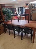 10 stapelbare horeca stoelen van metaal, Ophalen of Verzenden, Gebruikt, Metaal, Vijf, Zes of meer stoelen