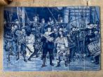 Delfs blauw nachtwacht tefeltableau groot, Ophalen of Verzenden