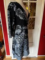 jurk met grijze bloemen, Kleding | Dames, Zwart, Zo goed als nieuw, Knielengte, Ophalen