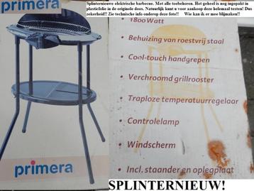 Nieuw.Barbeque.Barbecue.Elektrisch.1800.Watt.Merk:Primera! S beschikbaar voor biedingen