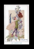Elfje Bloemen Larkspur Fairies door Margaret Tarrant., Verzamelen, Ansichtkaarten | Themakaarten, Ophalen of Verzenden, 1920 tot 1940