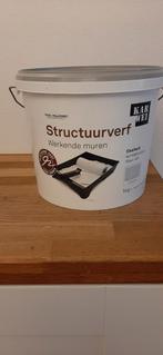 Structuurverf, Doe-het-zelf en Verbouw, Verf, Beits en Lak, Ophalen, Zo goed als nieuw, Wit
