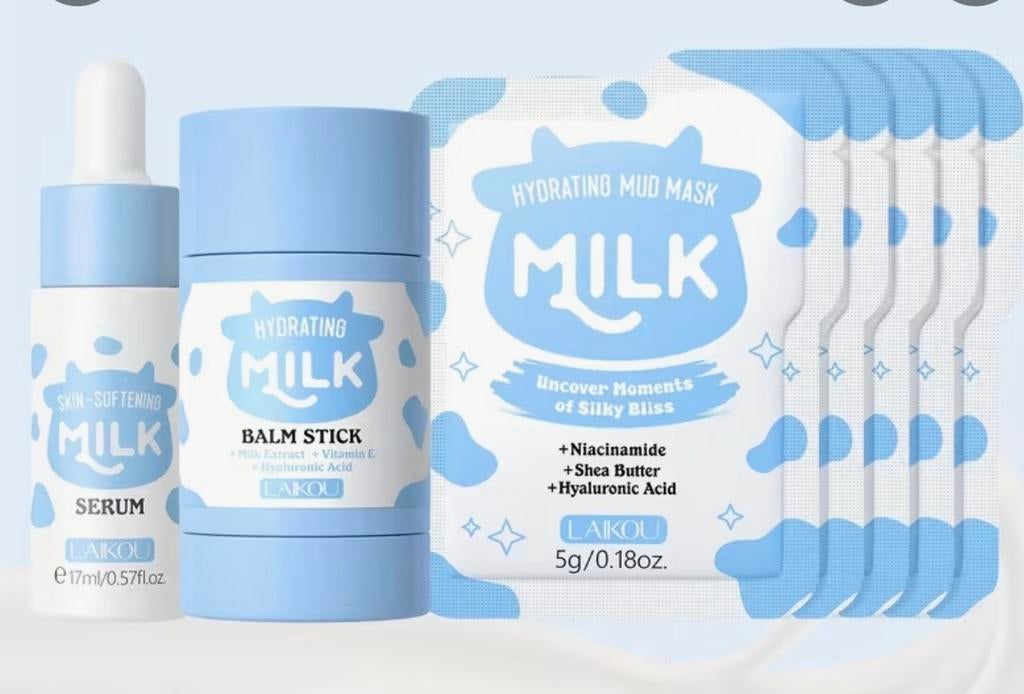 Nieuwe Skincare Set - 5 Delig, Nieuw, Ophalen of Verzenden, Make-up, Blauw