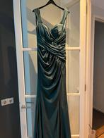 Donkergroene gala jurk - Maat L, 1x gedragen, Kleding | Dames, Jurken, Maat 42/44 (L), Ophalen of Verzenden, Zo goed als nieuw