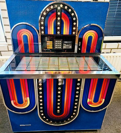 Seeburg mardi grass jukebox, Verzamelen, Automaten | Jukeboxen, Gebruikt, Seeburg, 1950 tot 1960, Ophalen of Verzenden
