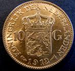 10 Gulden 1912 Wilhemina Bontkraag (Gouden Tientje), Postzegels en Munten, Munten | Nederland, Verzenden, Goud, Koningin Wilhelmina