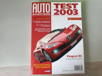 Boek - Autokampioen Test 2003 beschikbaar voor biedingen