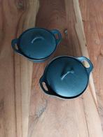 2 zwarte stoofpotjes 14 cm, Ophalen, Nieuw