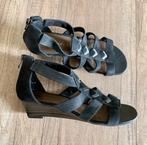 Tamaris NIEUW zwart leren sandalen mt 38, Kleding | Dames, Schoenen, Nieuw, Sandalen of Muiltjes, Ophalen of Verzenden, Zwart