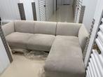 Beige grijzige hoekbank, Ophalen, Gebruikt, Stof, Modern minimalistisch