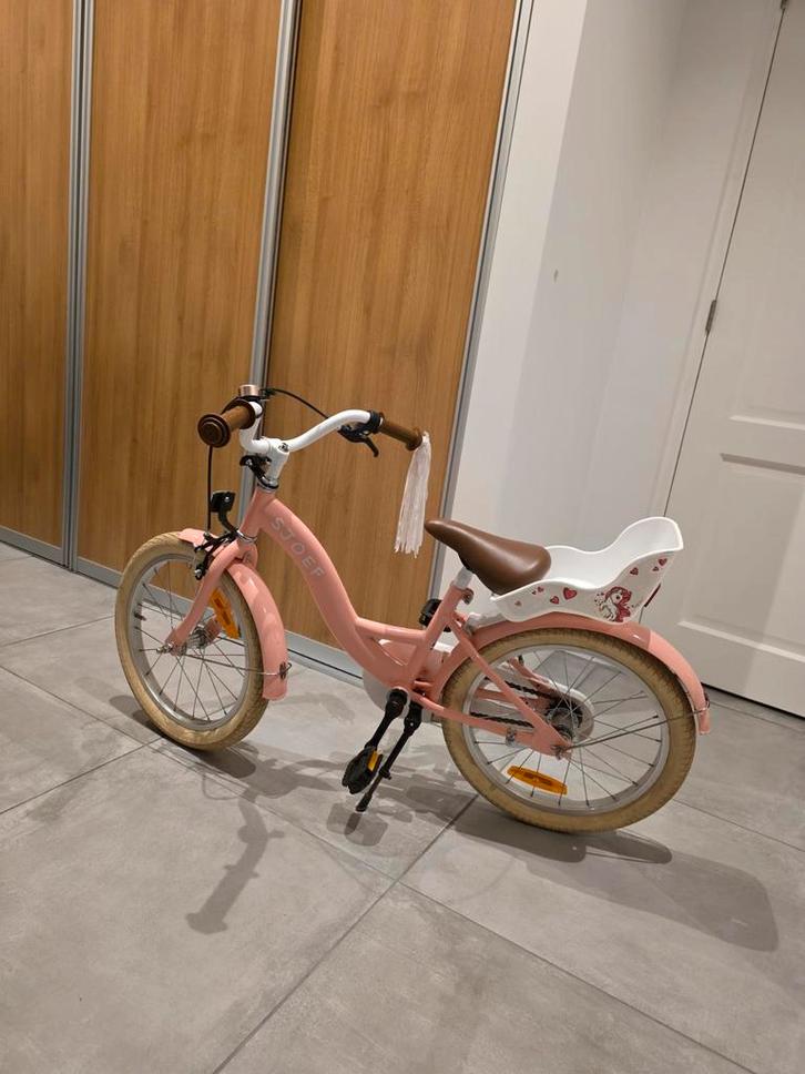 Sjoef meisjes fiets. Roze. 18 inch / 5-7 jaar. Nette staat, Fietsen en Brommers, Fietsen | Kinderfietsjes, Gebruikt, 16 tot 20 inch