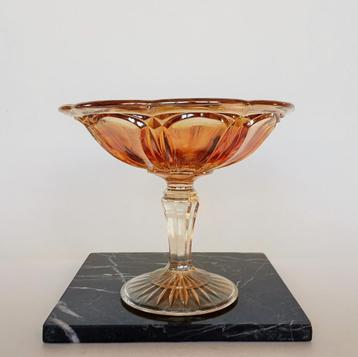 Schaal Coupe Carnival Glas Art Deco beschikbaar voor biedingen