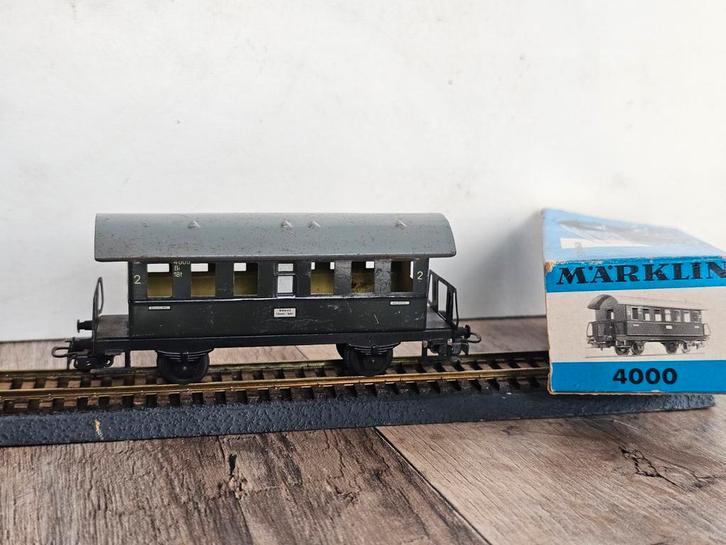 modeltrein Ho marklin wagon 4000 blik, Hobby en Vrije tijd, Modeltreinen | H0, Gebruikt, Wagon, Wisselstroom, Märklin, Ophalen of Verzenden