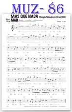 Muz86 bladmuziek super song  -  Mas que nada, Muziek en Instrumenten, Gebruikt, Piano, Ophalen of Verzenden, Artiest of Componist