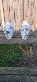 Twee Franklin Porcelain Woodland Bird Vazen, Ophalen, Zo goed als nieuw, Overige materialen, Overige typen