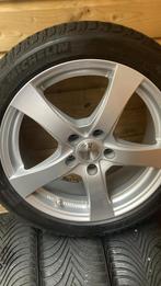 Winterbanden met LM velgen 225-45-17 Michelin Alpin 5, Ophalen, Velg(en), 17 inch, Winterbanden