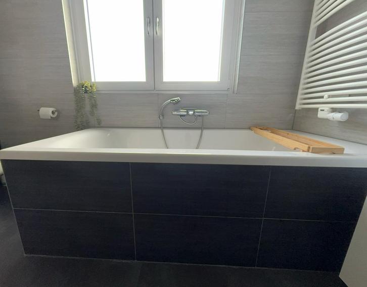Grohe bad thermostaatkraan met handdouche en ophanghaak, Doe-het-zelf en Verbouw, Sanitair, Gebruikt, Kraan, Chroom, Ophalen