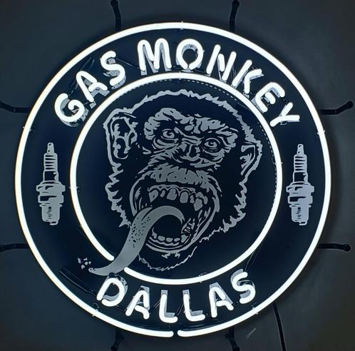 Gas monkey garage Dallas neon licht reclame decoratie lamp, Verzamelen, Merken en Reclamevoorwerpen, Nieuw, Lichtbak of (neon) lamp