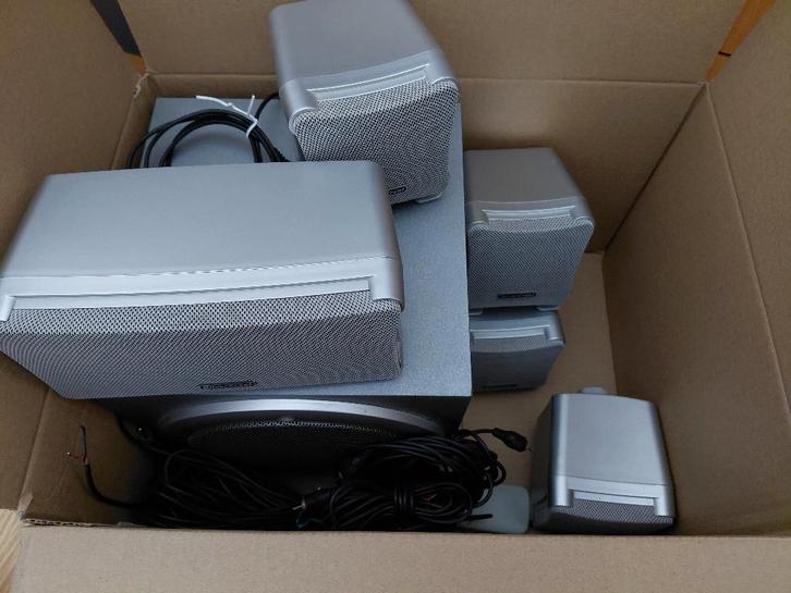 Silvercrest speakerset voor de computer, lees beschrijving., Computers en Software, Pc speakers, Gebruikt, Verzenden